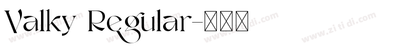 Valky Regular字体转换